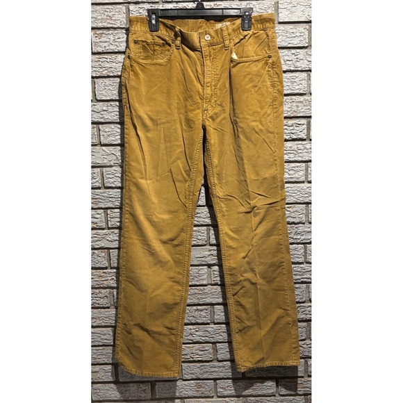 Polo Ralph Lauren Other - Polo Ralph Lauren Mens Corduroy Pants 34x32 Mustard Tan Straight Leg Dungarees